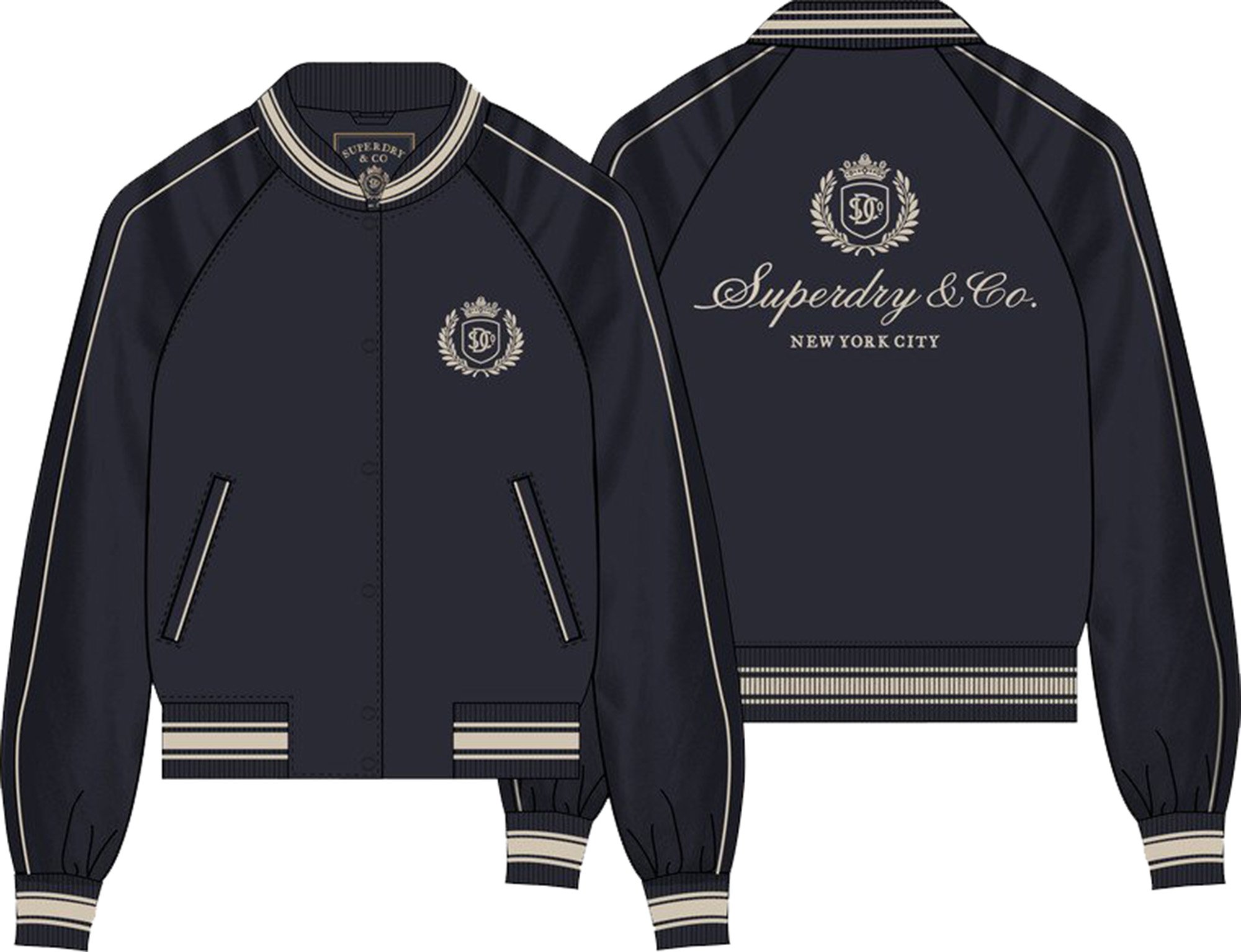 Superdry & Co Varsity Crest Suika 재킷 12 그림 2