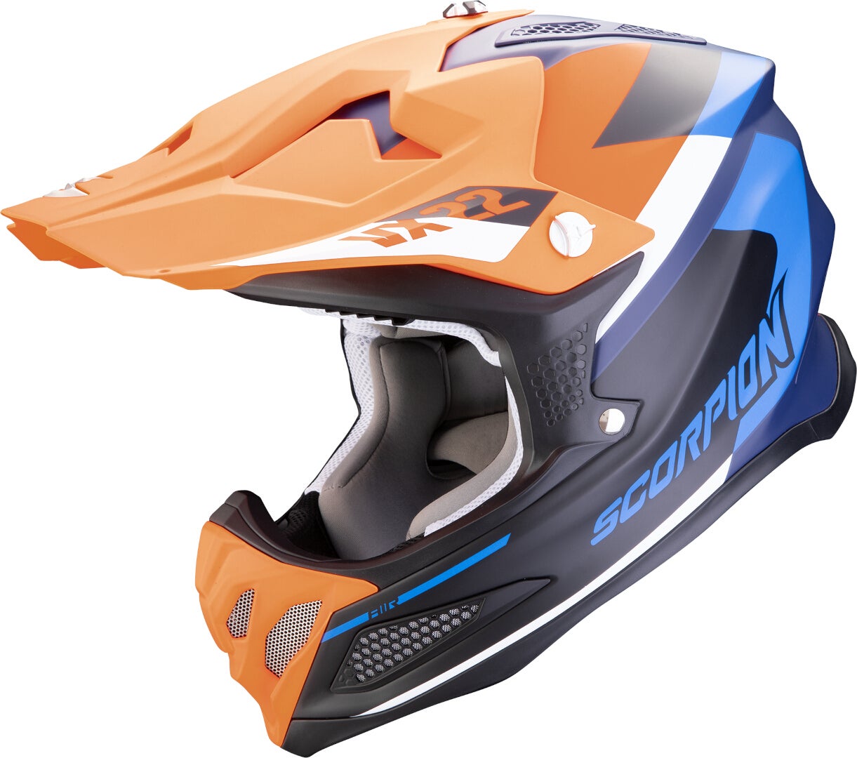 Scorpion VX-22 Air Beta Capacete de Motocross Laranja/Azul L (59/60) Figura 1