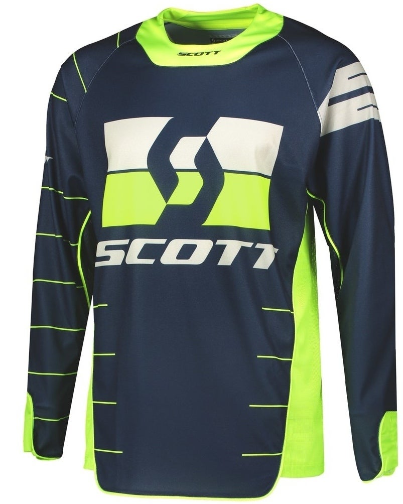 Scott Enduro Motocross Jersey blå/gul XL Figur 1