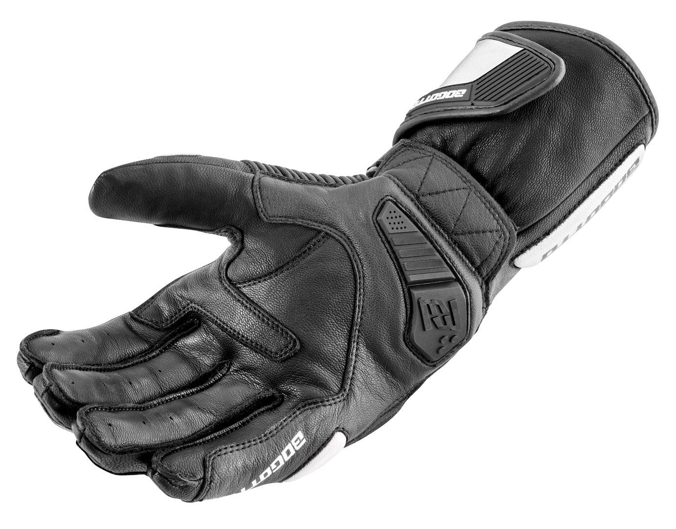 Bogotto Sprint perforerede motorcykelhandsker Sort/hvid S Figur 4