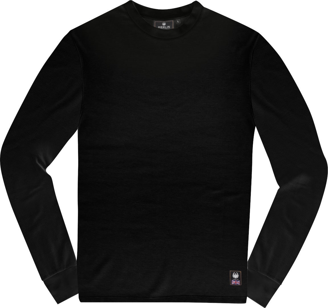 Merlin Kingsley Waffle Knit Camicia a maniche lunghe nero L Figura 1