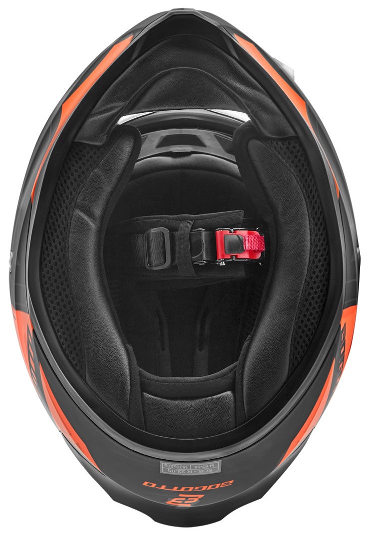 Bogotto V128 Strada Hjelm sort mat/orange L Figur 4
