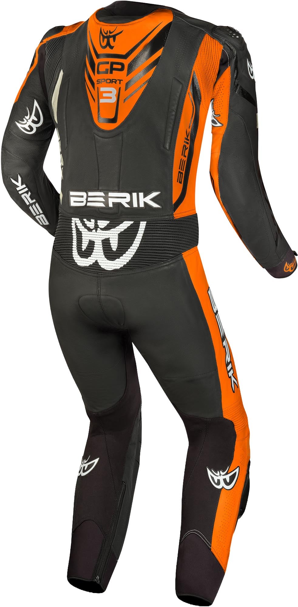 Berik Oshiqo 1-Piece Motorcycle Leather Suit black/orange 60 Figure 2