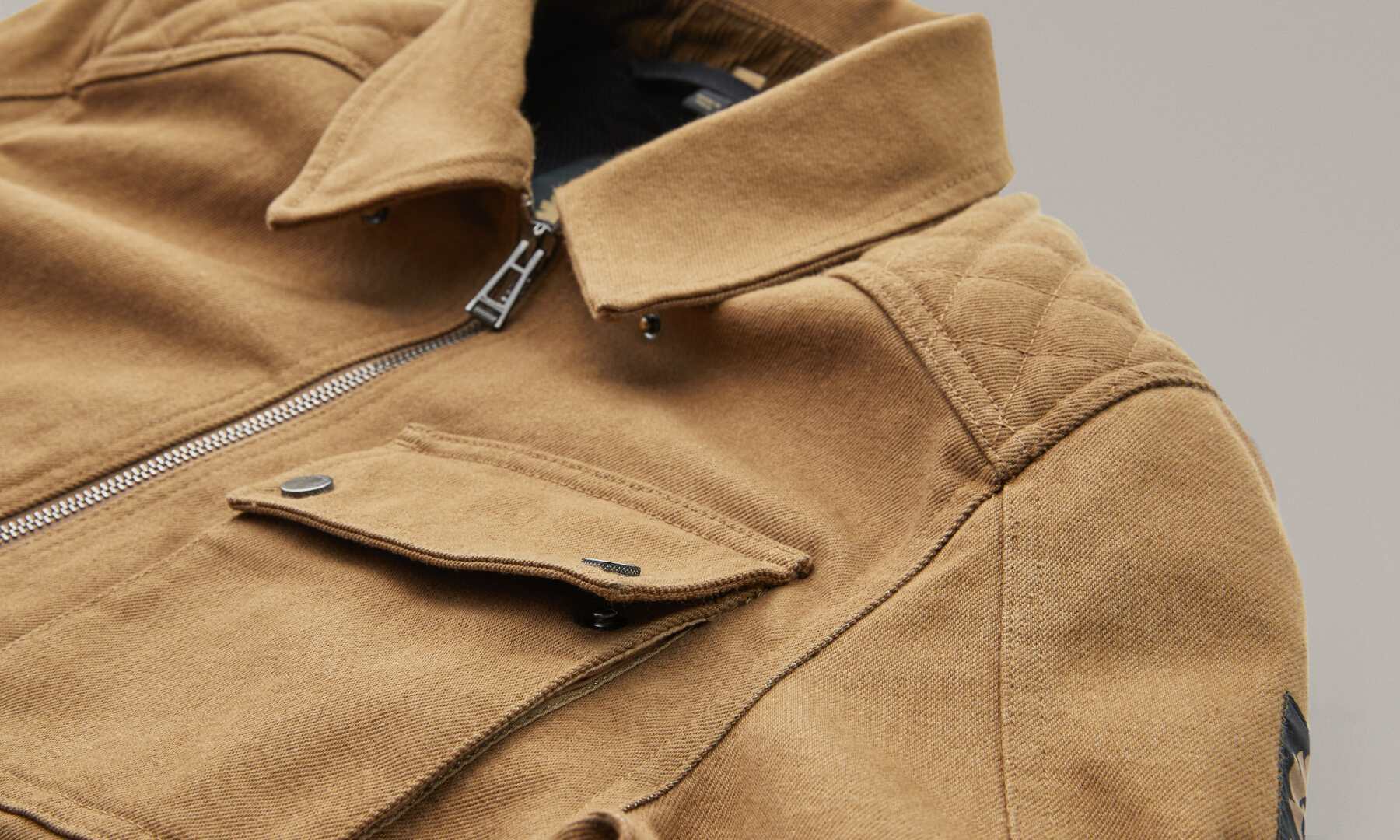 Belstaff Outrider Motorcycle Textile Jacket Khaki M Figure 5