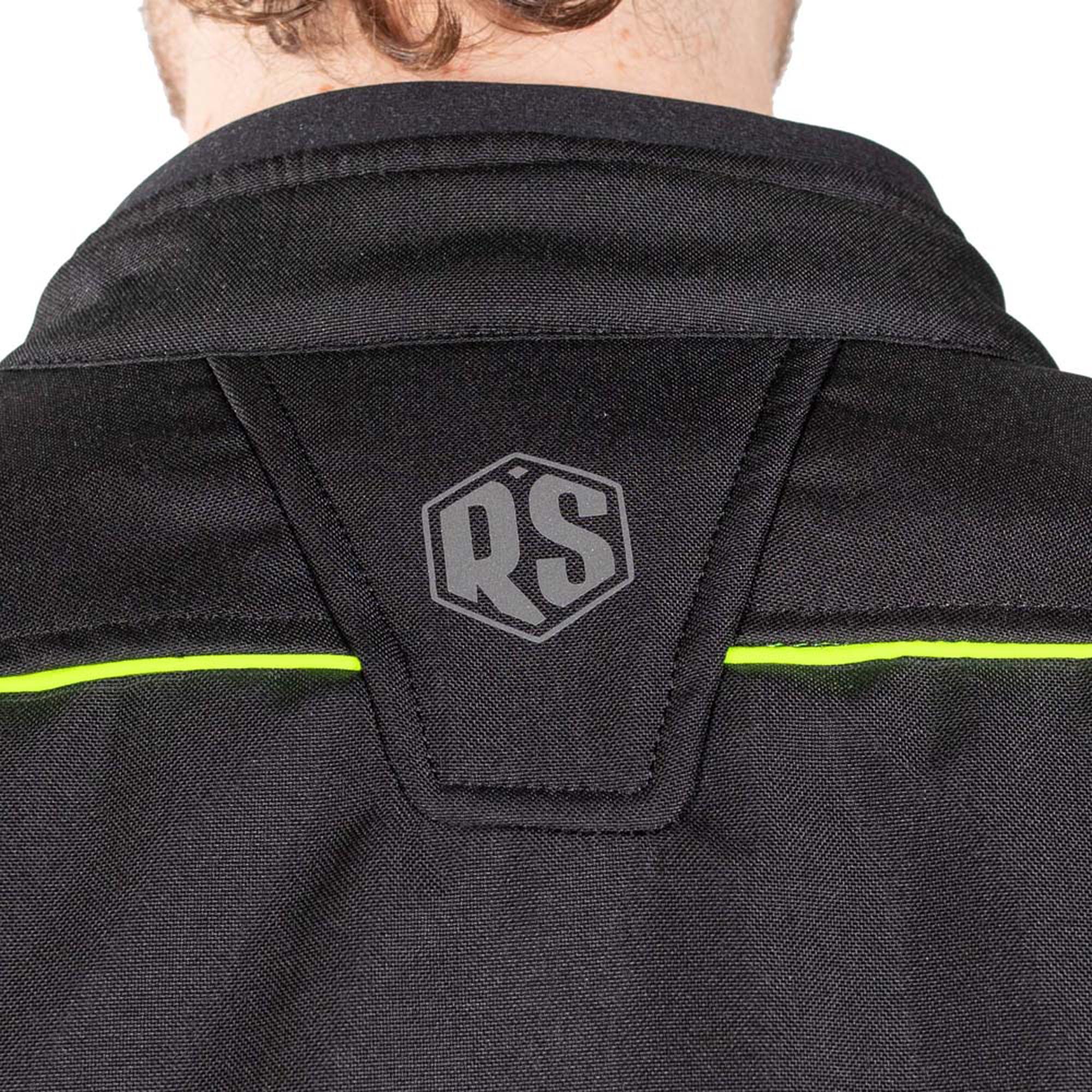 Rusty Stitches Luke waterproof Motorcycle Textil Jacket black/yellow XL Figure 6