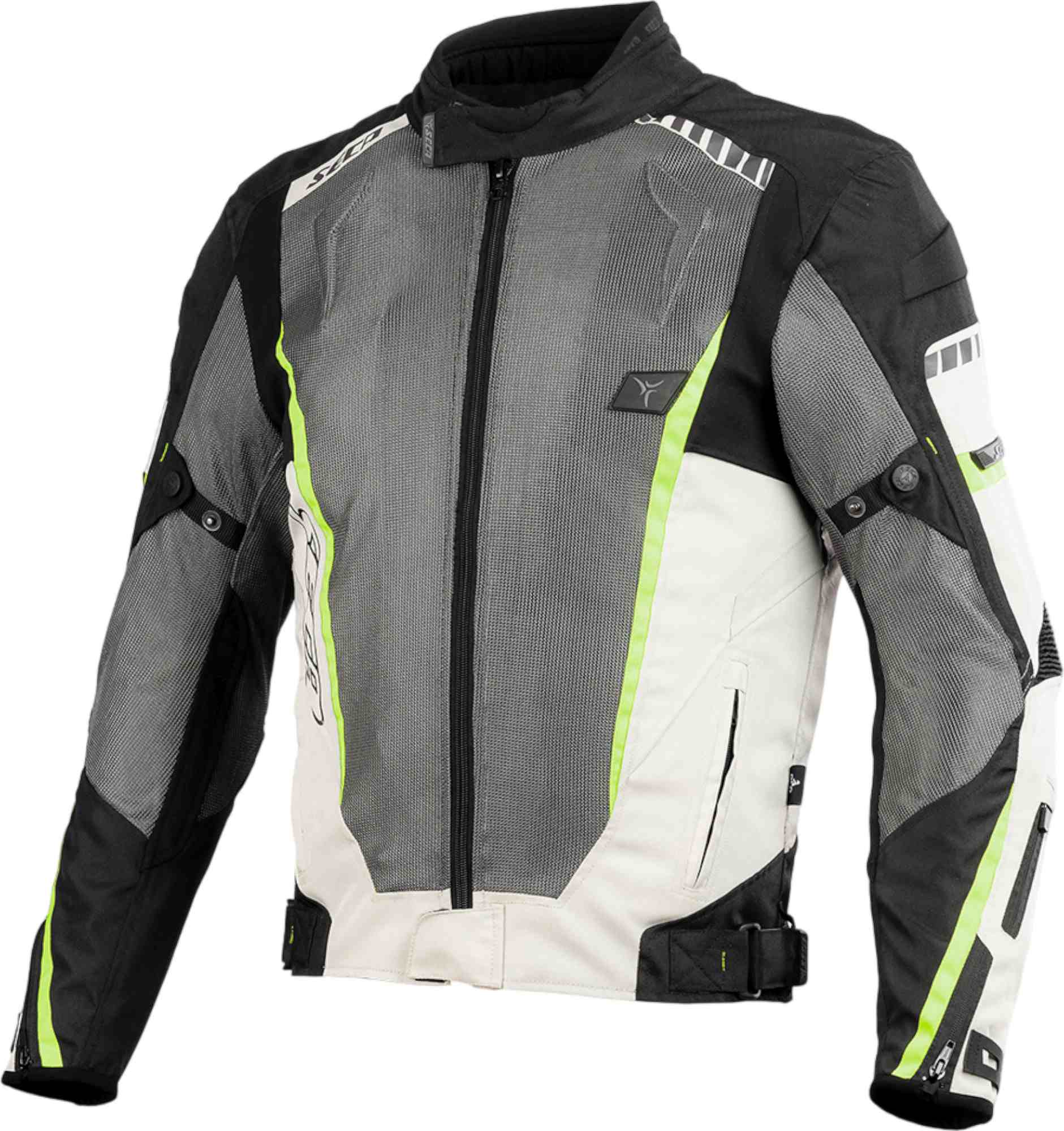 Seca Airflow II Mesh Blouson textile de moto Noir/Gris/Blanc S Figure 1