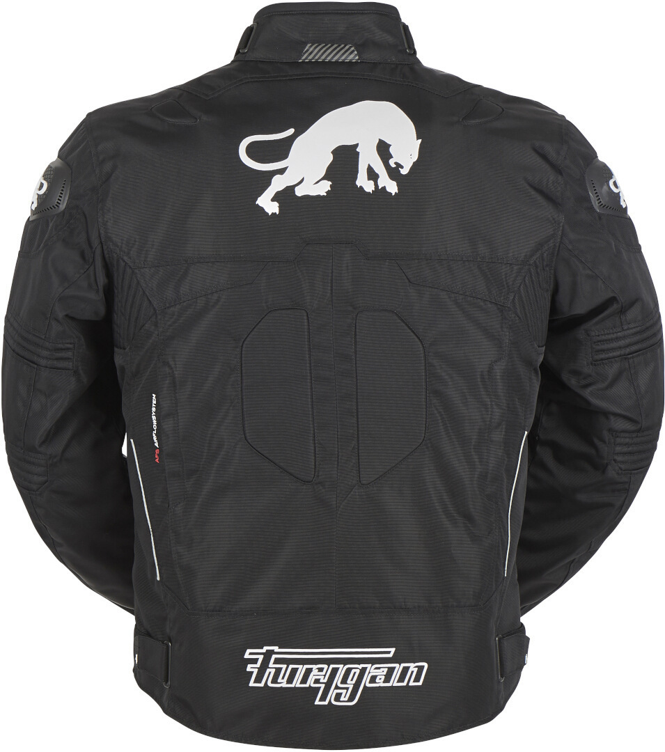 Furygan Titanium Motorrad Textiljacke schwarz/weiß XL Abbildung 3