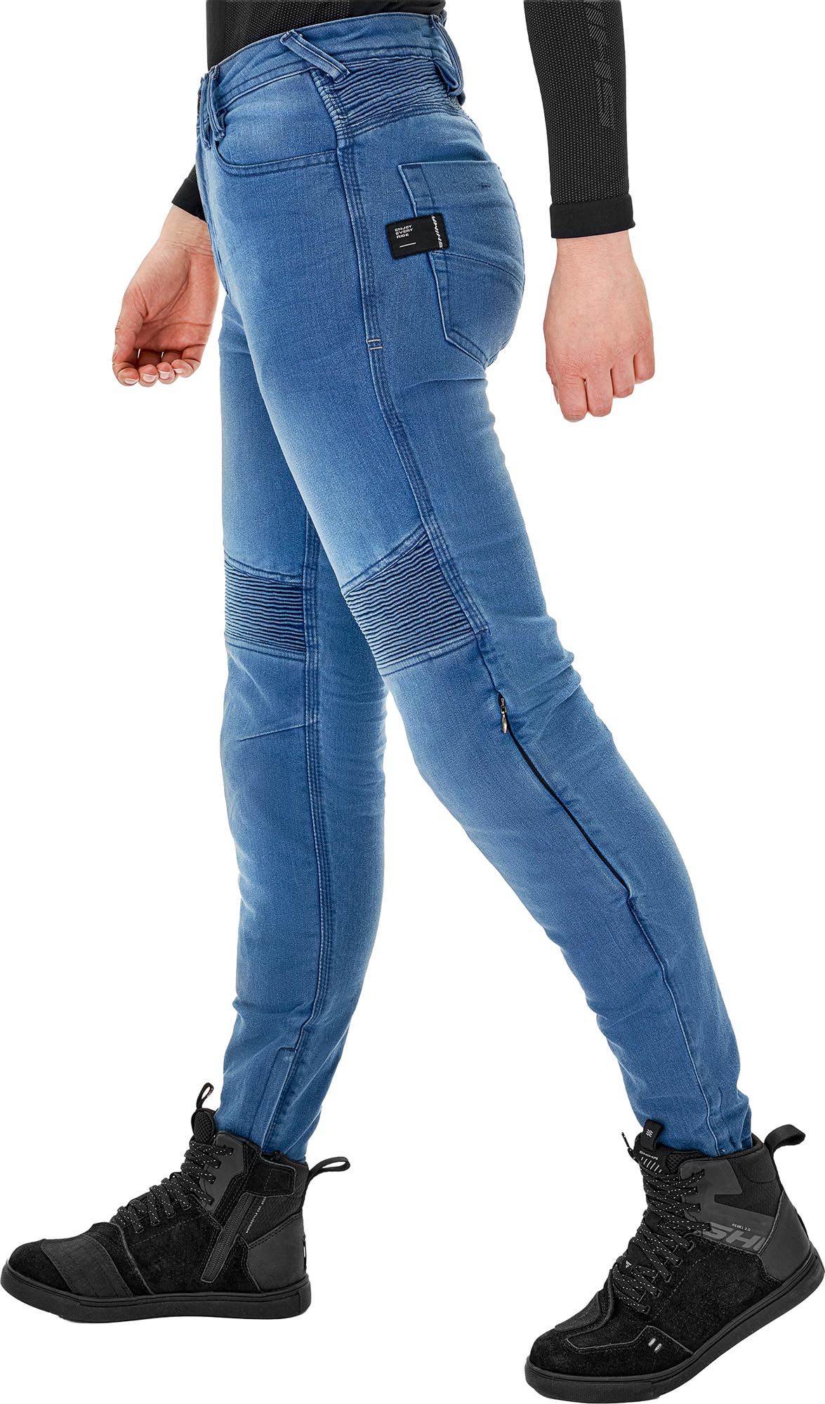 Side view of SHIMA Zenith Ladies Motorcycle Jeans