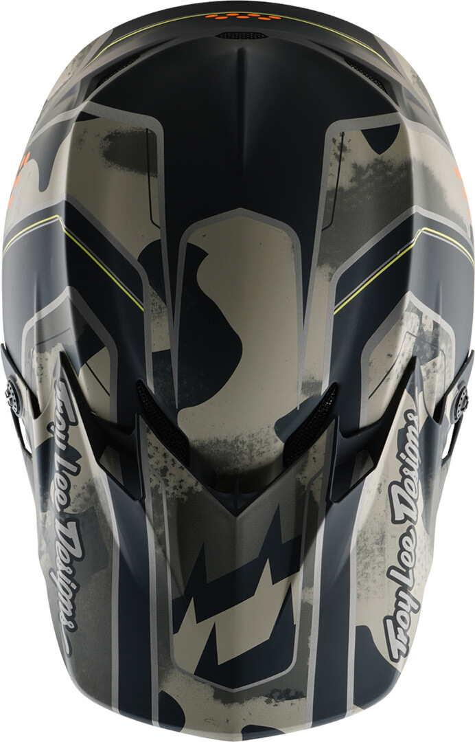 Troy Lee Designs GP Pro MIPS Trooper Cască Motoross negru/gri/verde L (58/59) Figura 8