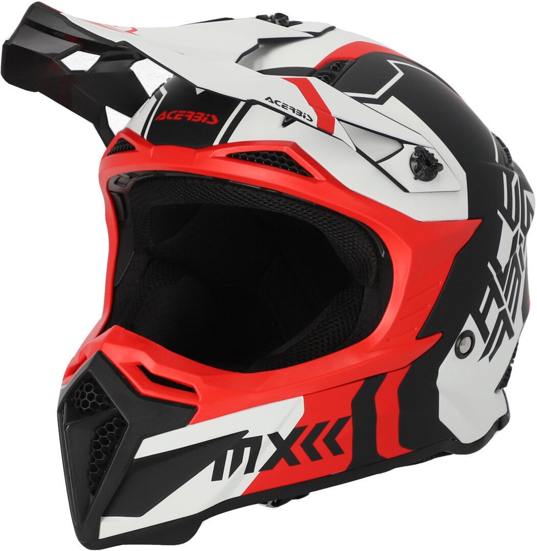 Acerbis Profile 5 Motorcross helm wit/rood M (57/58) Figuur 1