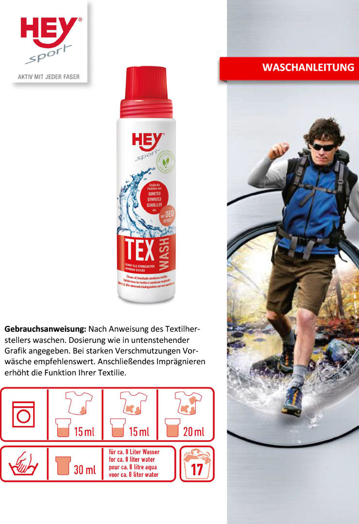 HEY Sport Tex-Wash Spray Figura 2