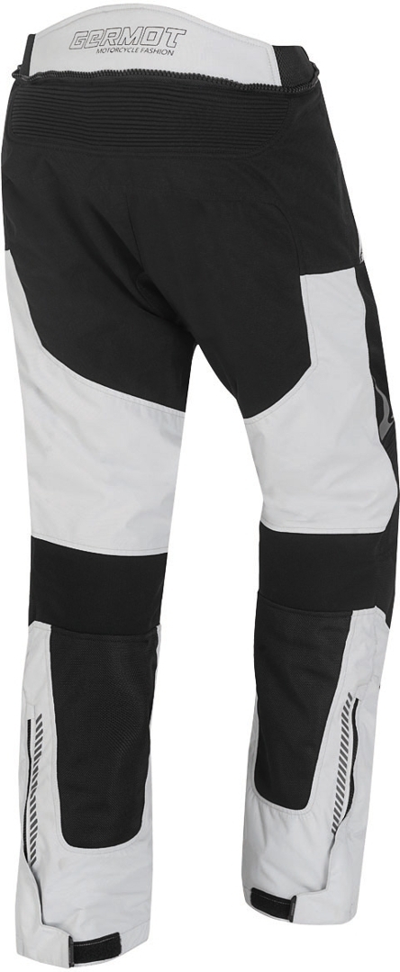 Germot X-Air Evo Pro Motorcycle Textile Pants light grey/black Short M Figure 2