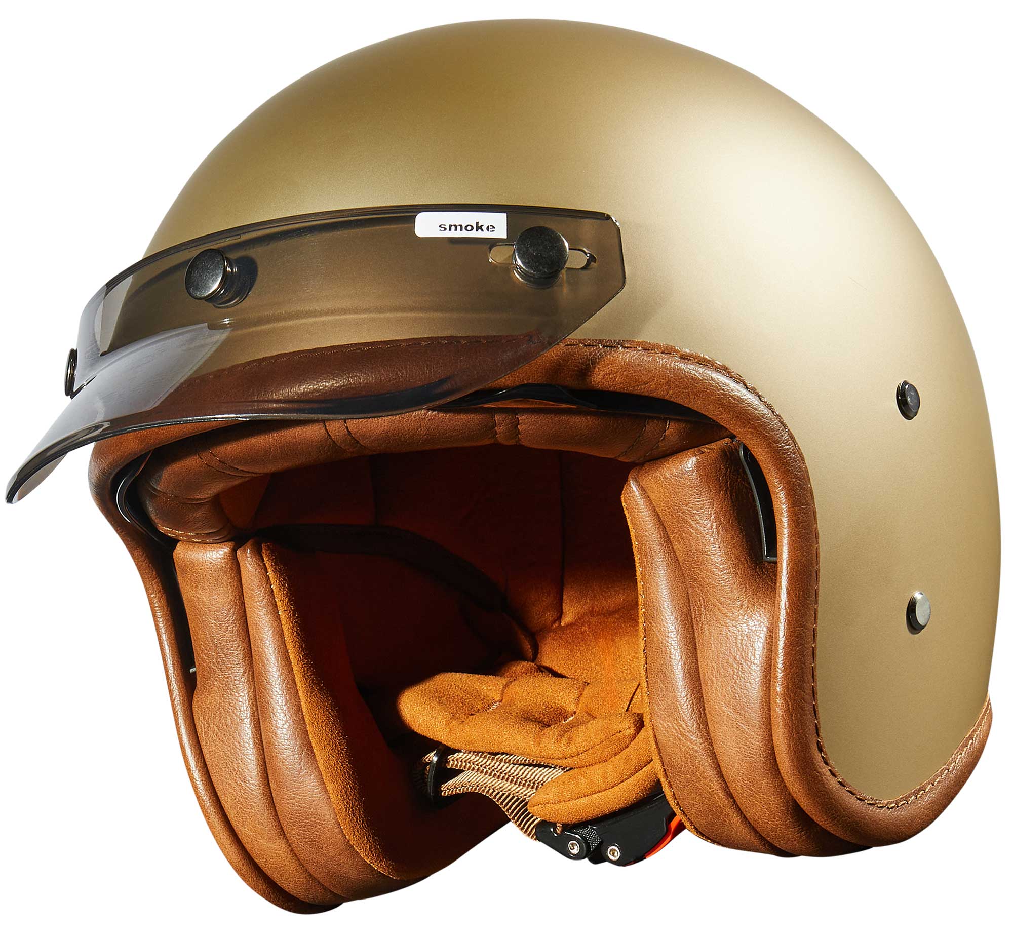 full face motorcycle helmet with peak JEF Retro Attachment Savile Speed Co The helmets aerodynamic shape and peak visor enhance stability at high speeds Peroz Jet helmet peak /