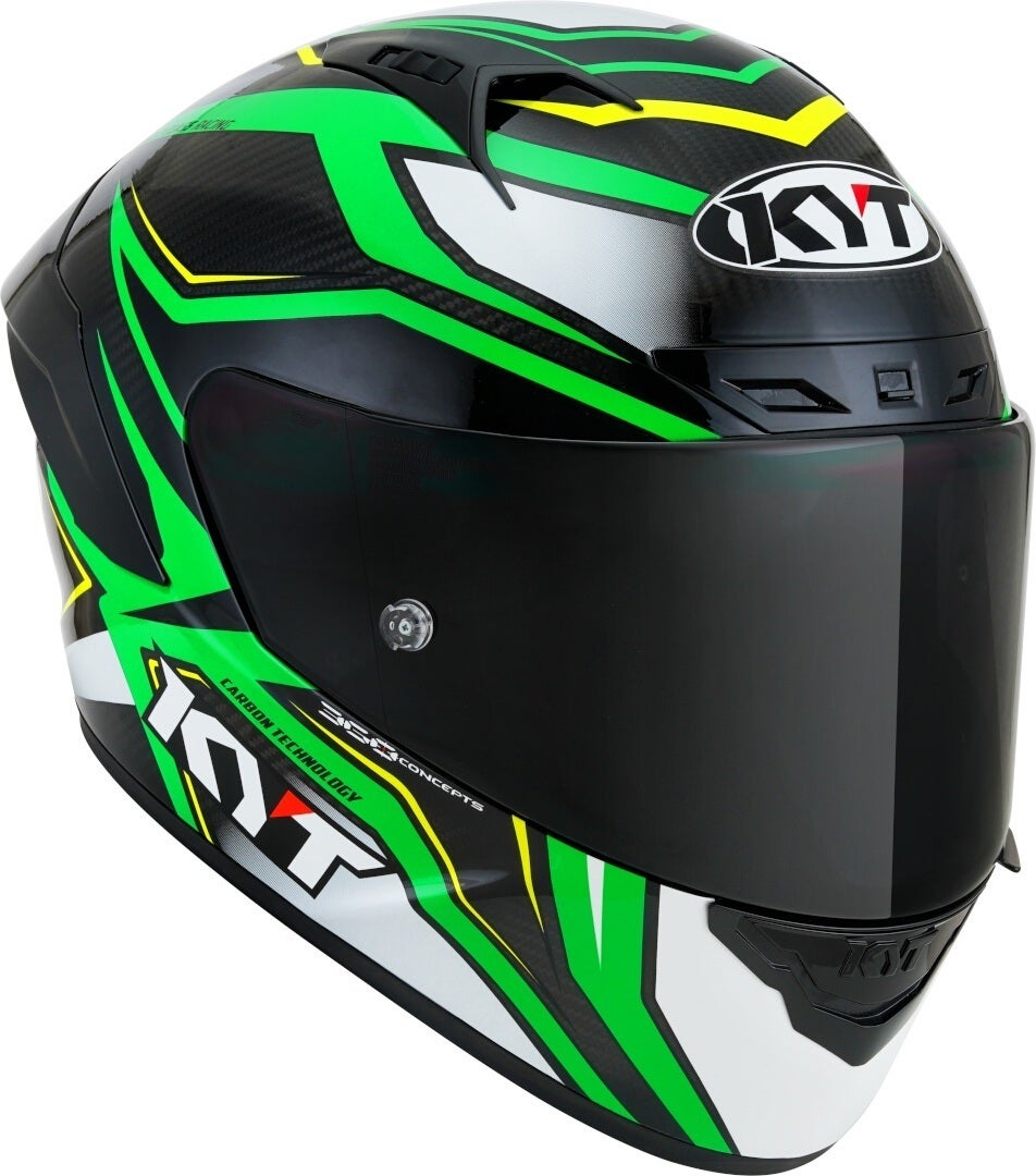 KYT NZ Race Carbon Stride Casco Verde Neon S (55/56) Figura 7