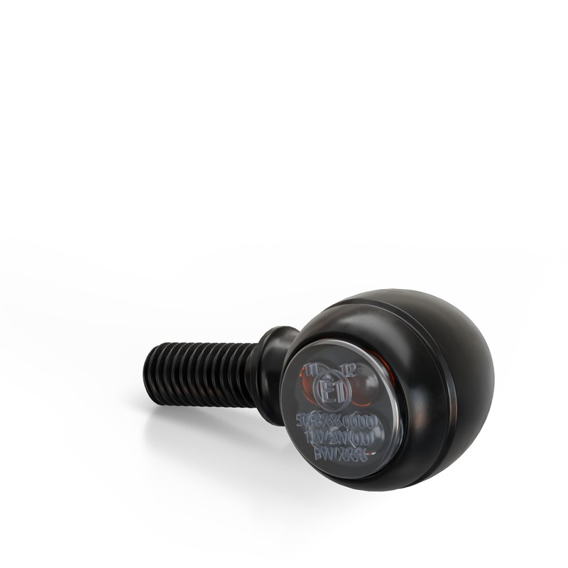 HIGHSIDER Smart Circula-S LED-indikator Hus Svart / Lins Rökt (Par), Fram & Bak Figur 2
