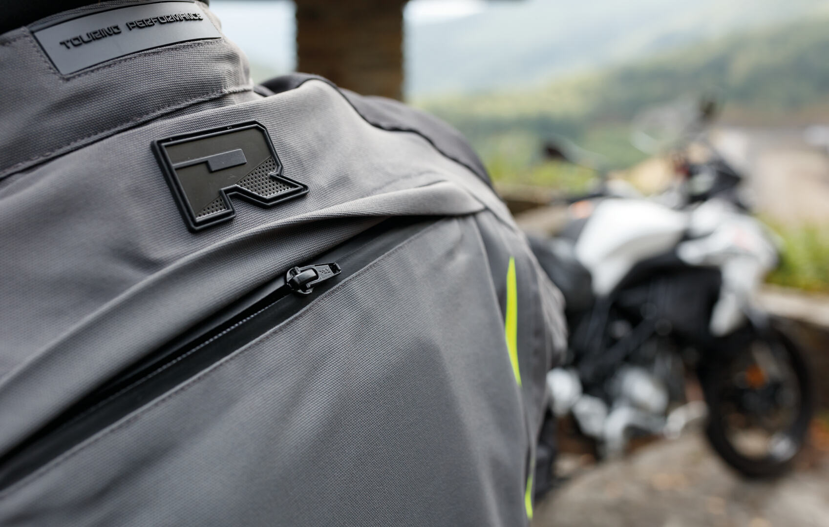 Richa Infinity 2 Pro Motorcycle Textile Jacket grey/black/yellow 3XL Figure 5
