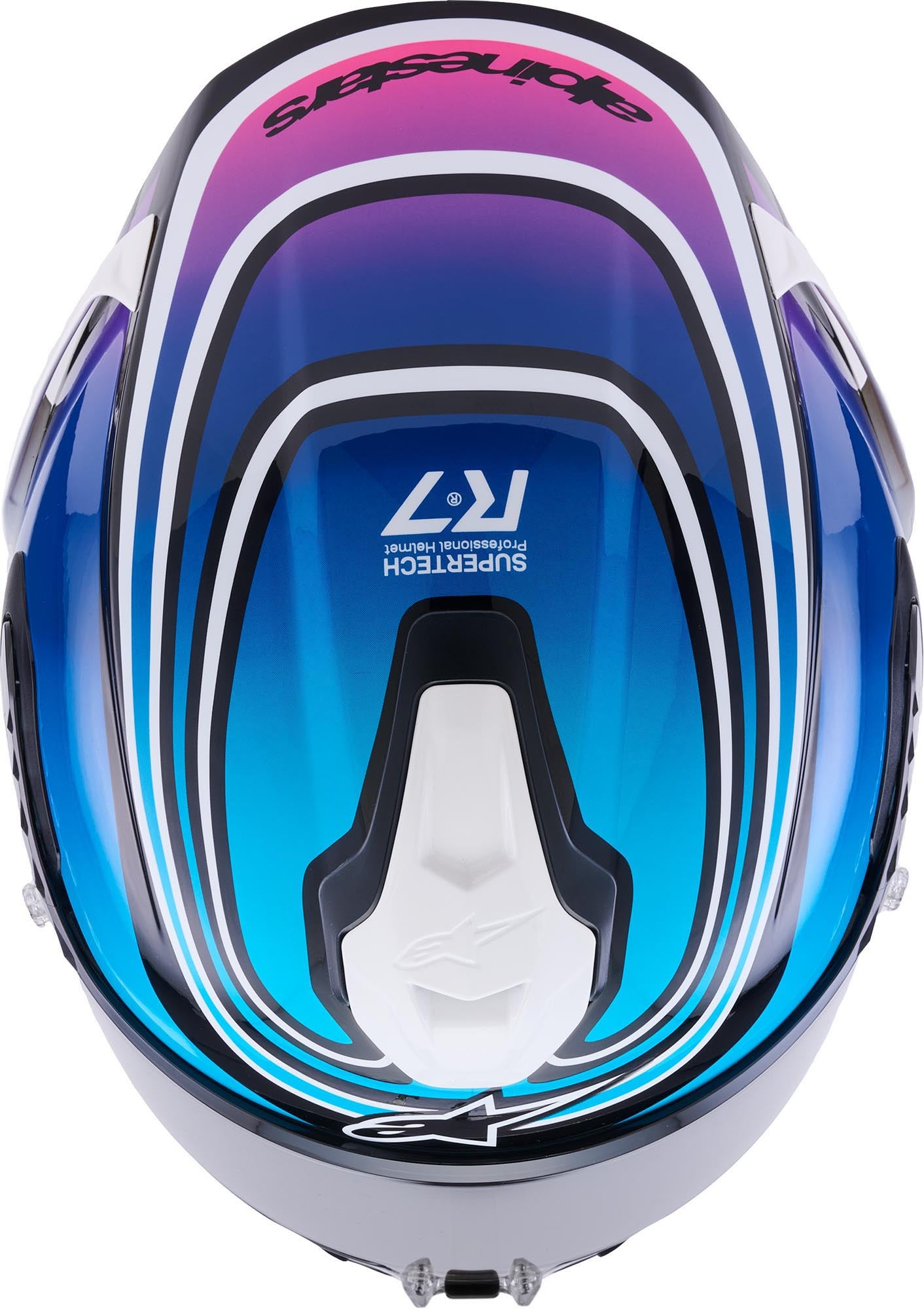 Alpinestars S-R7 Zeal Helm schwarz/blau/rosa S Abbildung 5