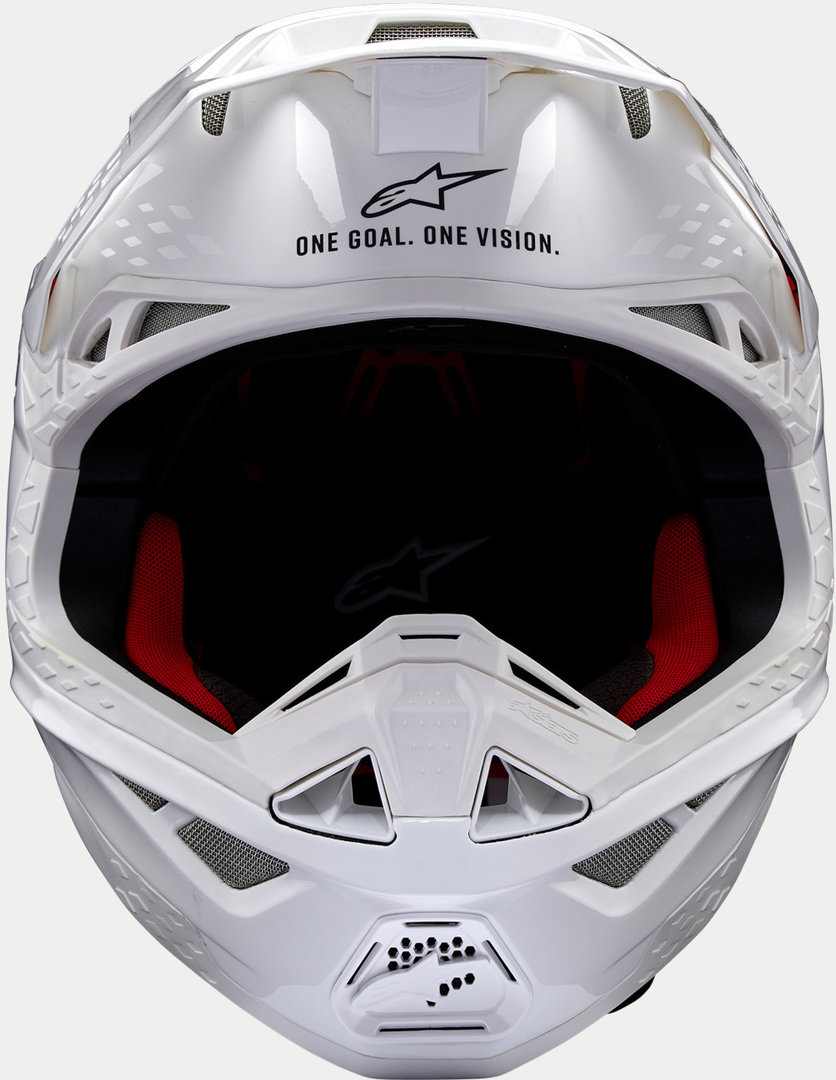 Alpinestars Supertech S-M10 Solid 2024 Motorcross helm Wit Verlies (59/60) Figuur 7