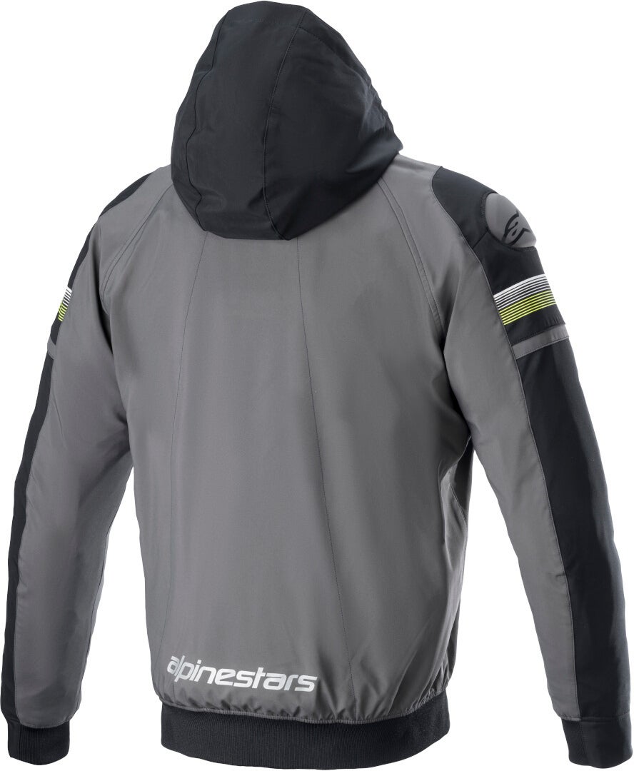 Alpinestars Sektor V2 Motorcykel hættetrøje grå/sort/gul 3XL Figur 2