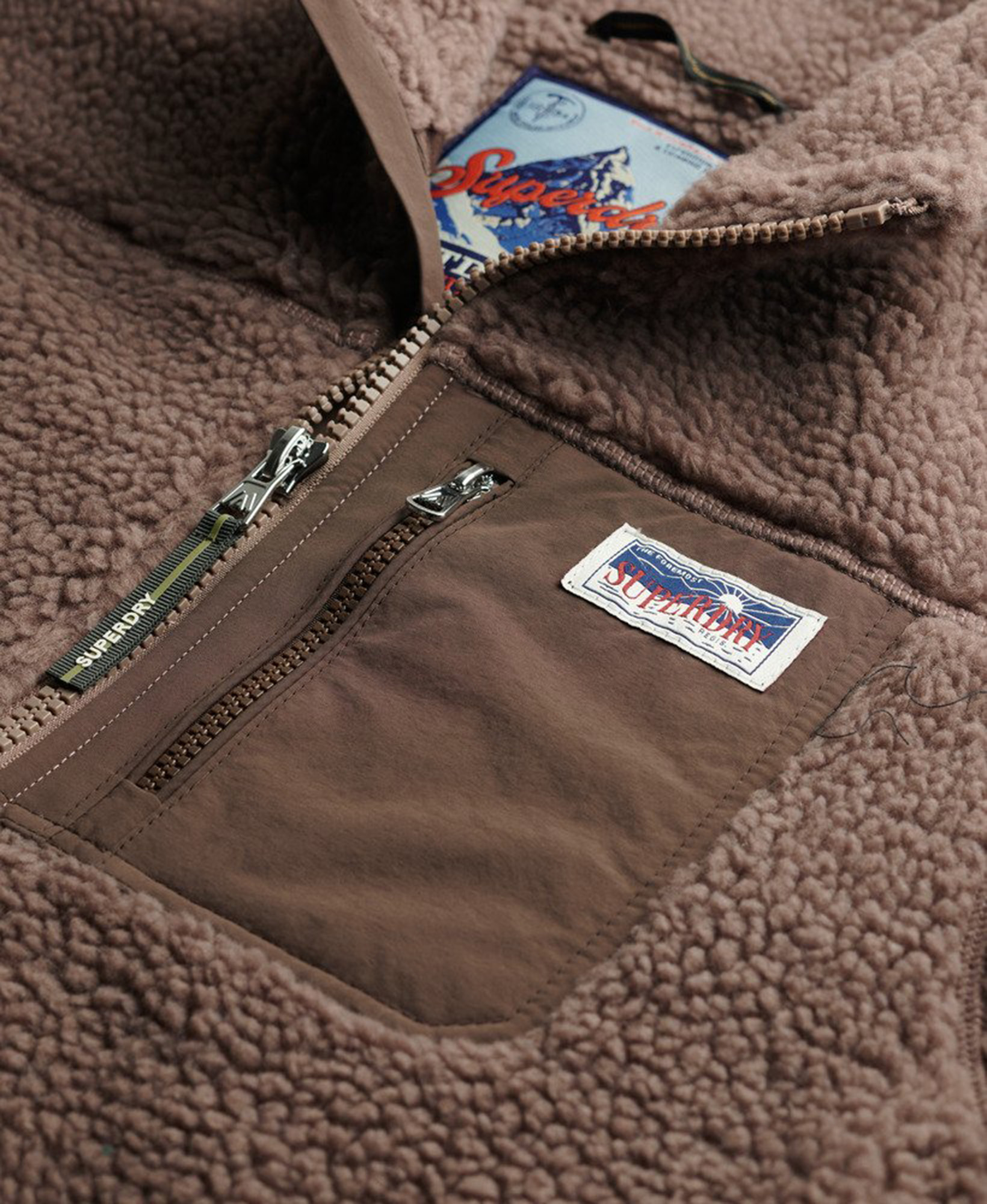 Superdry & Co Heritage Fleecejacke braun 16 Abbildung 2