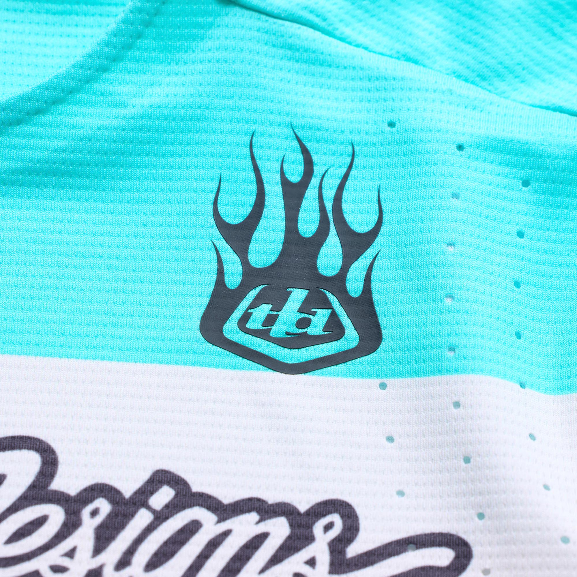 Side view of Troy Lee Designs Sprint Pro YO Moto Youth Bicycle Jersey