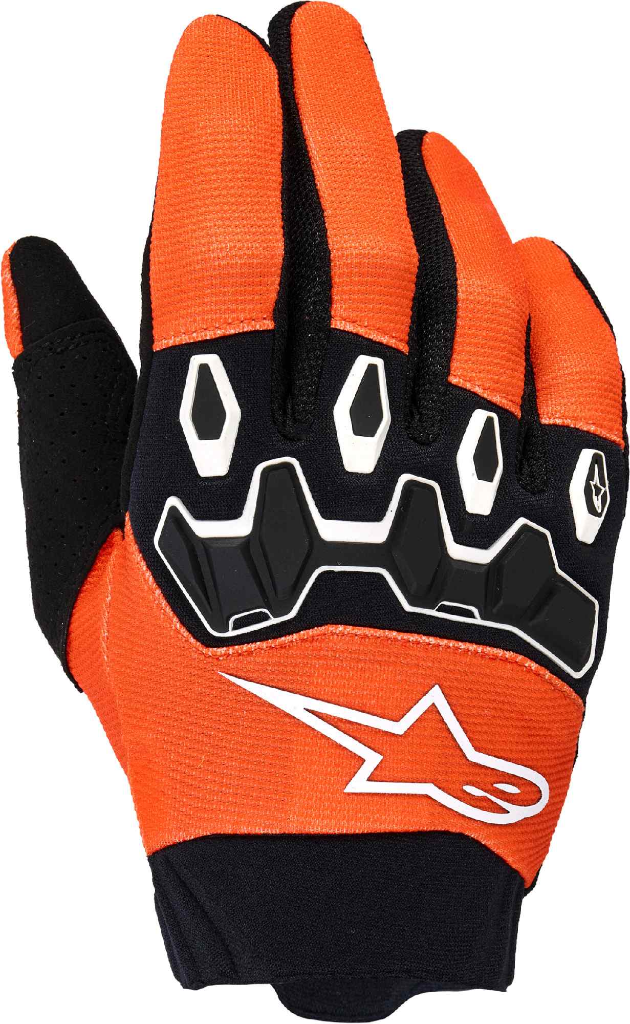 Alpinestars Full Bore V2 Motocross hansker for ungdom oransje/svart/hvit XS Figur 1