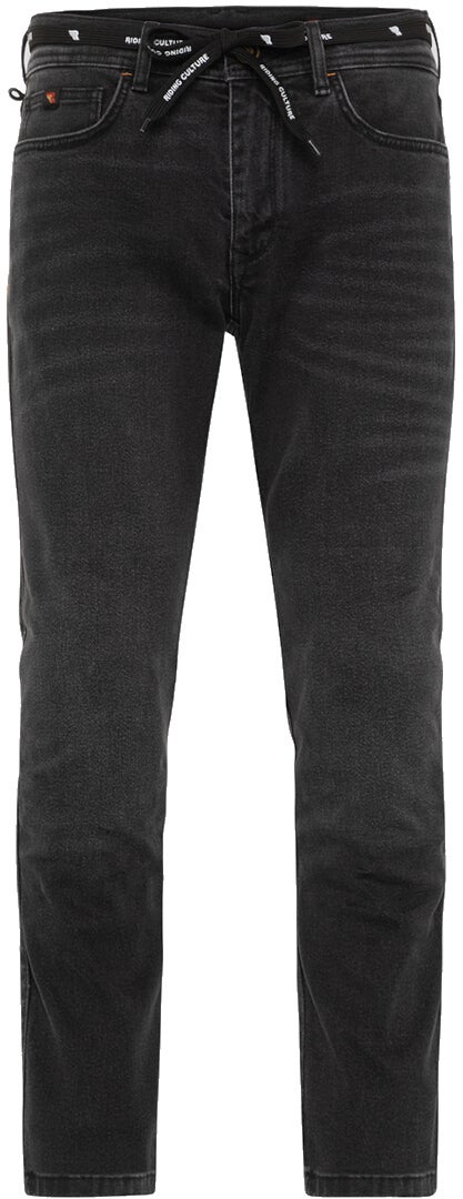 Riding Culture Tapered Slim Black Motorcycle Jeans-image-829354882