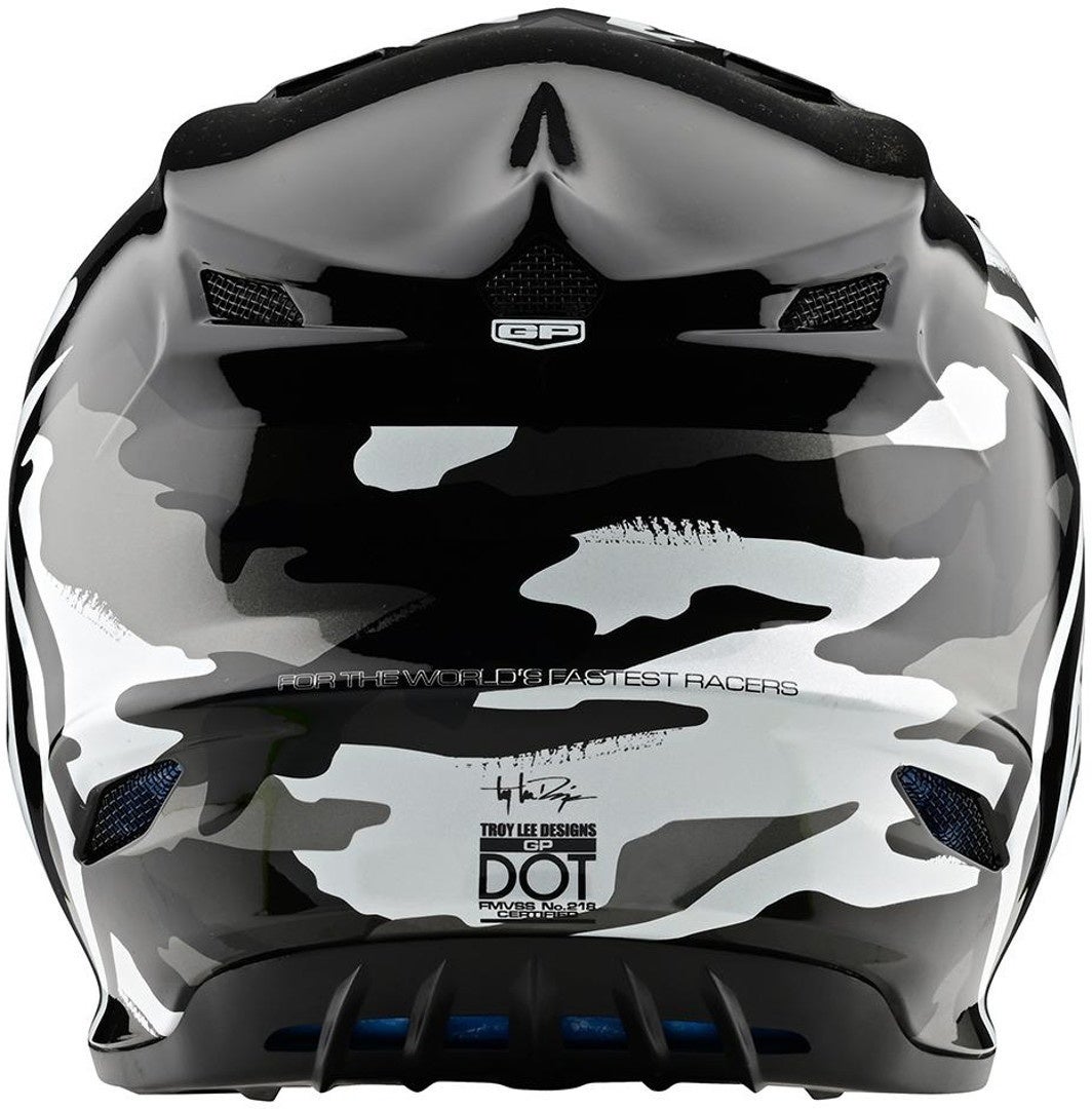 Troy Lee Designs GP Overload Camo Motokrosová přilba černobílá L Obrázek 6