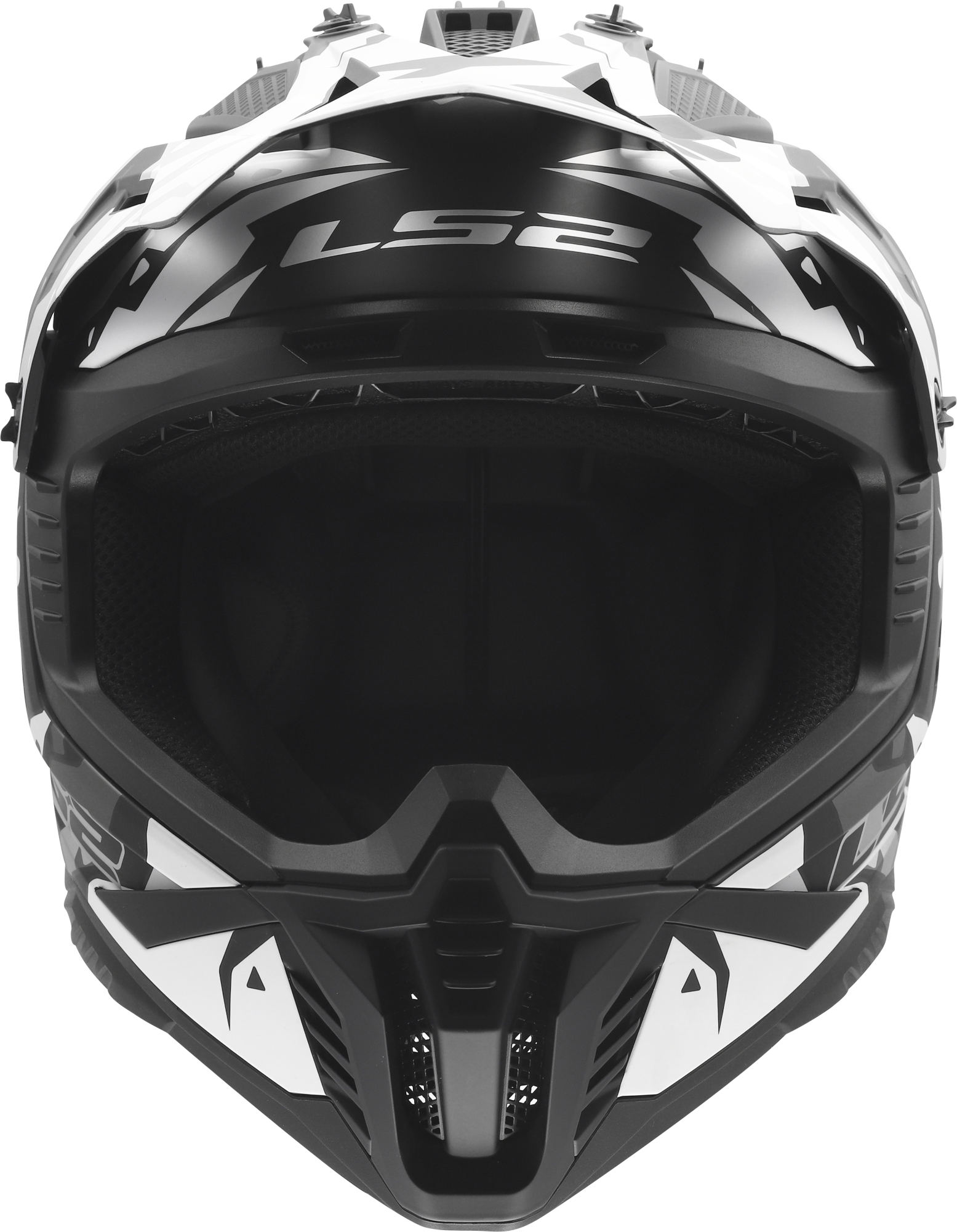 LS2 MX708 Fast II Grotesk Motocrosshjelm sort/grå L (59/60) Figur 8