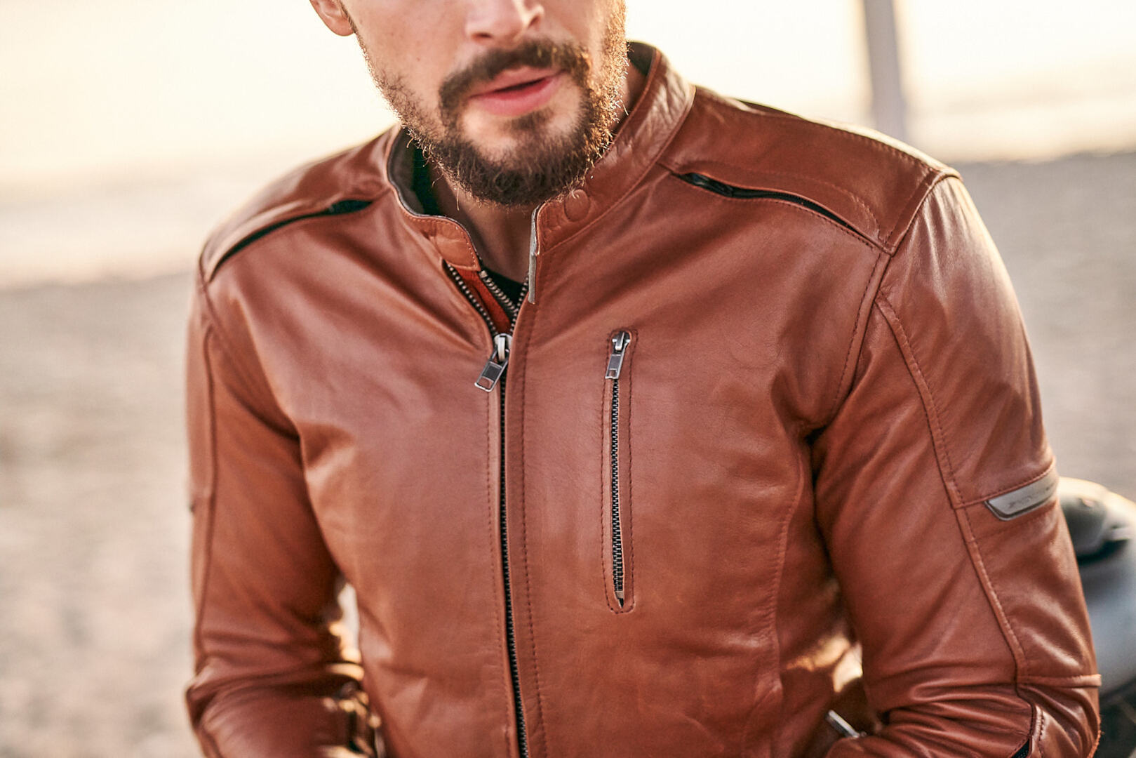 SHIMA Hunter+ 2.0 Motorcycle Leather Jacket light brown 5XL Figure 6