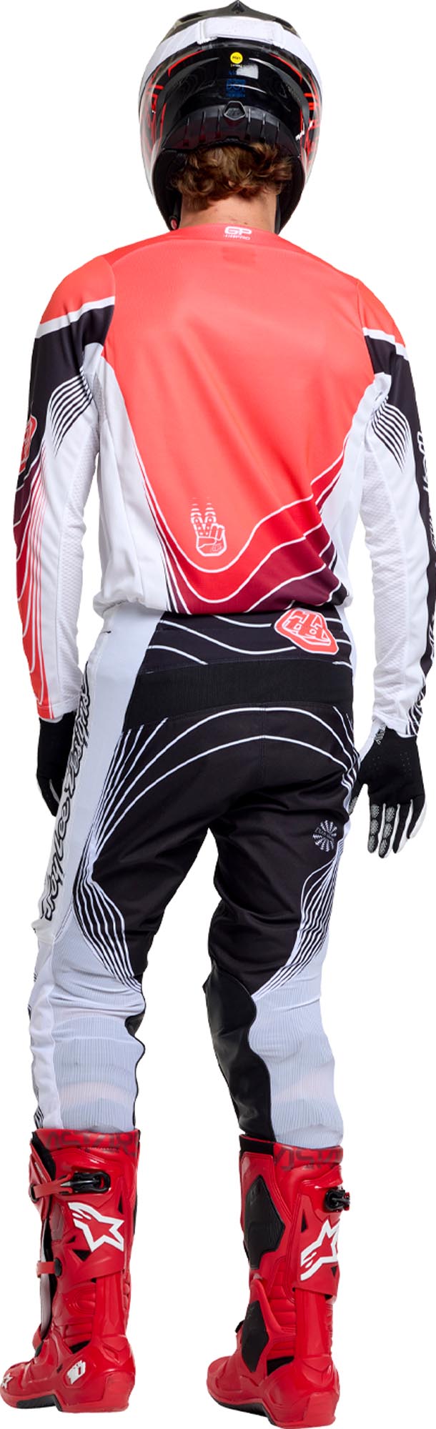 Troy Lee Designs GP Pro Stagger Motokrosový dres Černá/červená XXL Obrázek 17