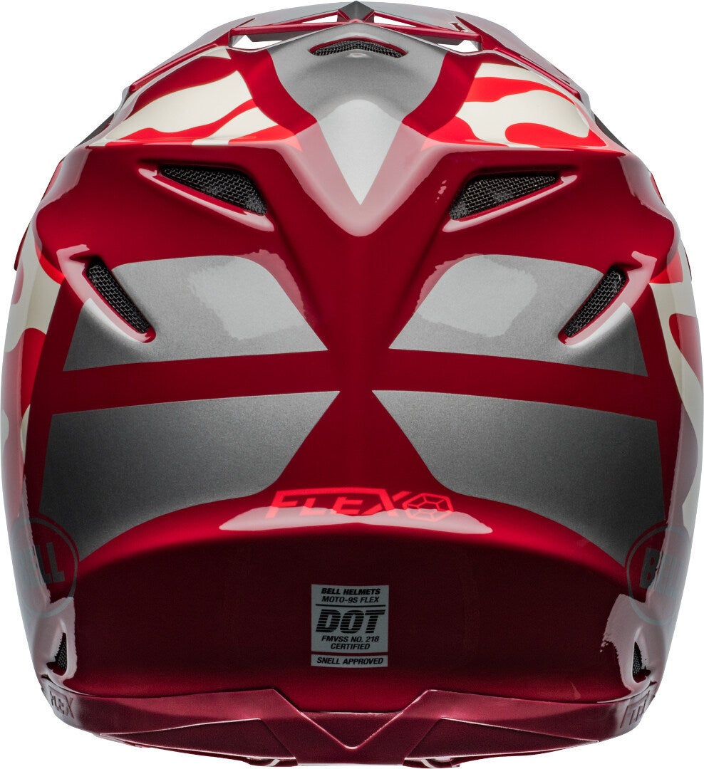 Bell Moto-9S Flex Ferrandis Mechant Casco da motocross bianco/rosso/argento M (57/58) Figura 6