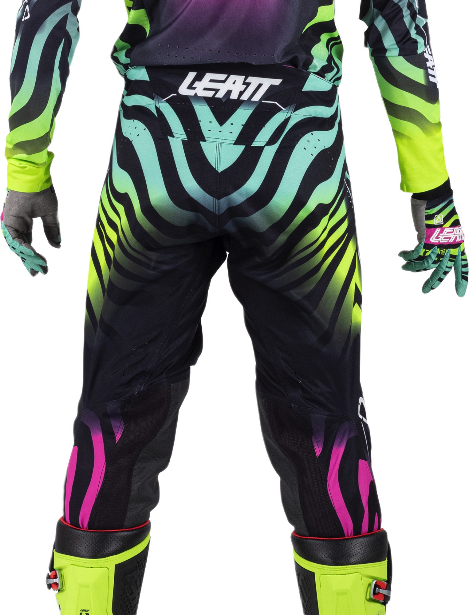 Leatt Moto 5.5 I.K.S V26 Motocross Pants black/multicoloured 2XL Figure 4