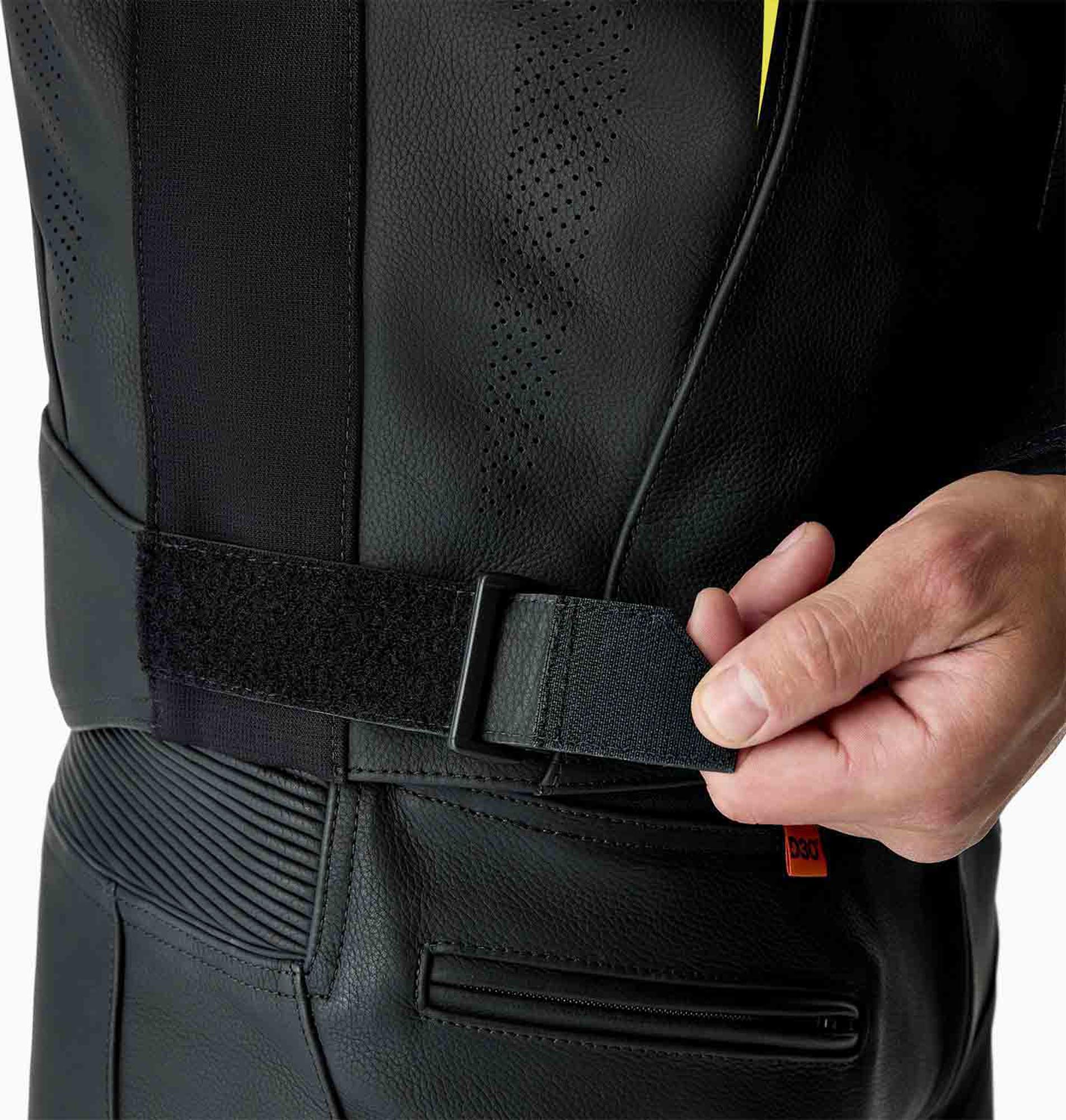 RST S1 D3O perforierte Motorrad Lederjacke schwarz/neon-gelb 58 Abbildung 5