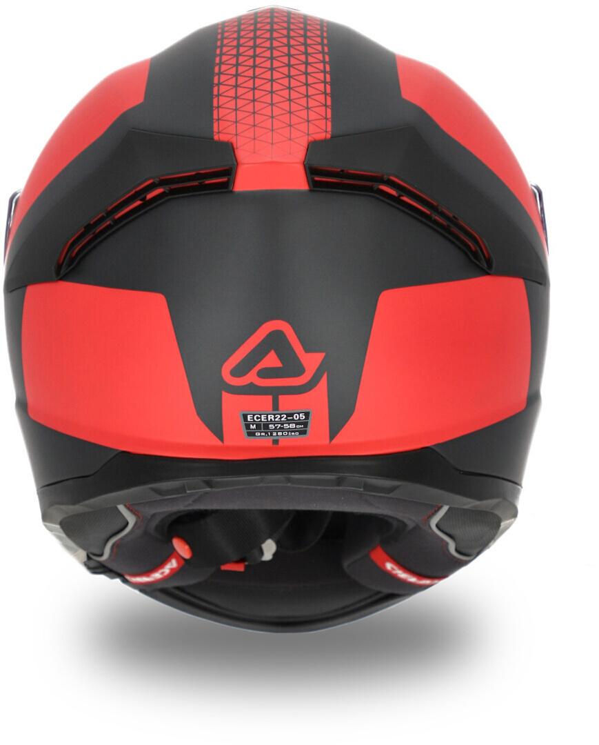 Acerbis Krapon Helm Zwart/Rood XXL (63/64) Figuur 4