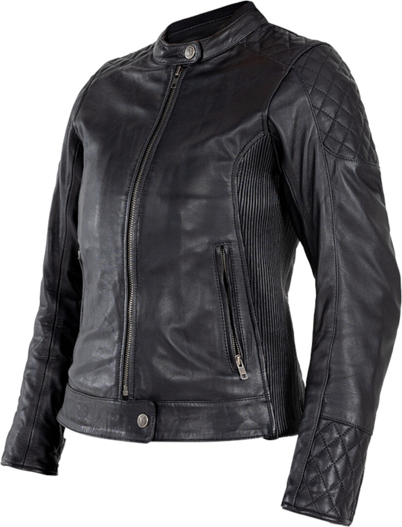 Side view of John Doe Adina Ladies Motorcycle Leather Jacket