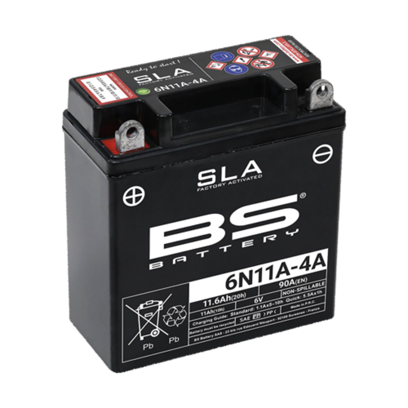 BS Battery Fabriksaktiverat underhållsfritt SLA-batteri - 6N11A-4A Figur 2