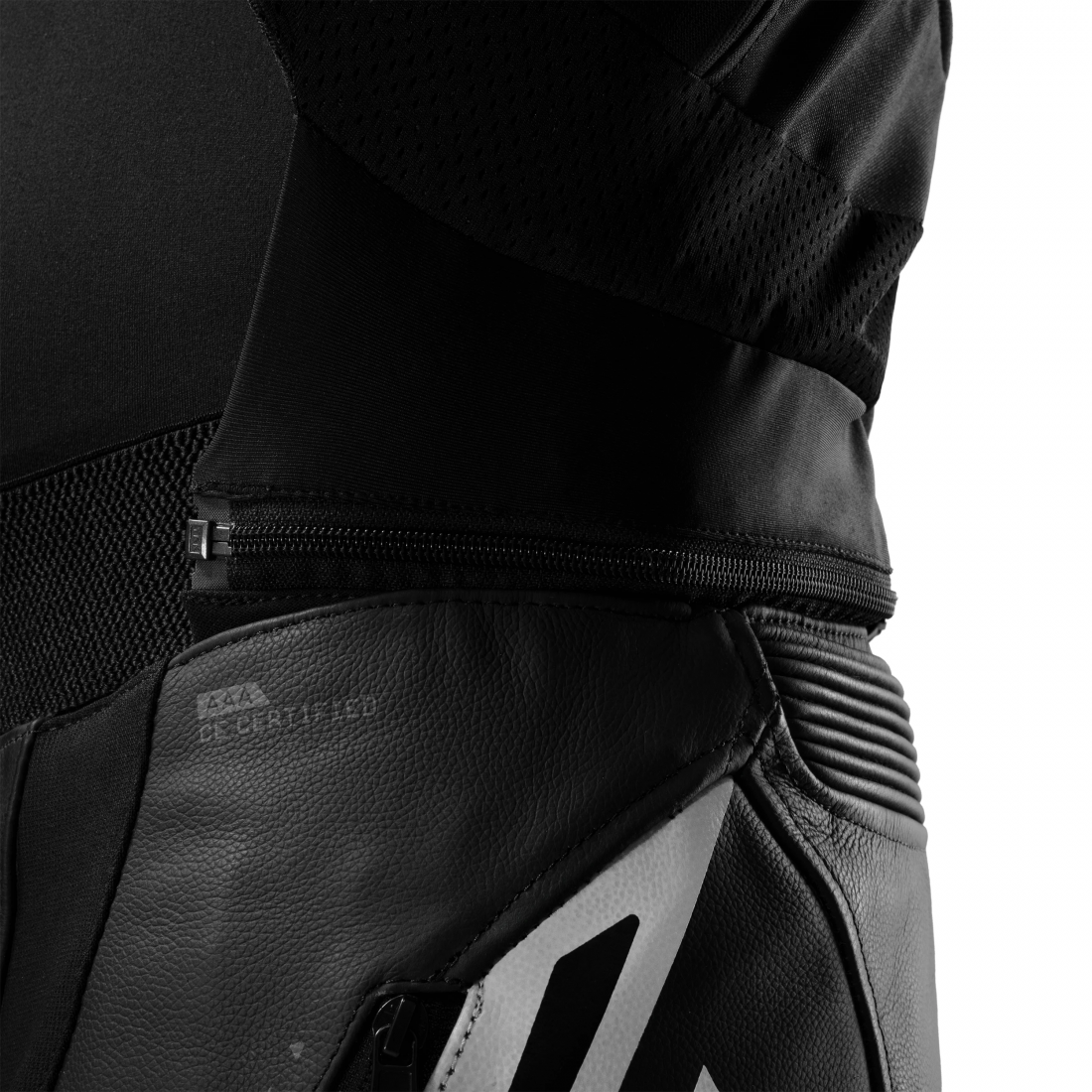 SHIMA Mission ST Veste en cuir moto Noir/Blanc 50 Figure 17