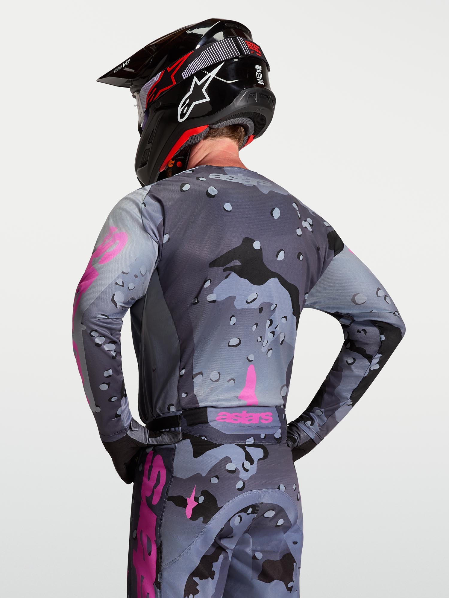 Alpinestars Racer Lone Maillot Motocross Gris/Violet S Figure 9