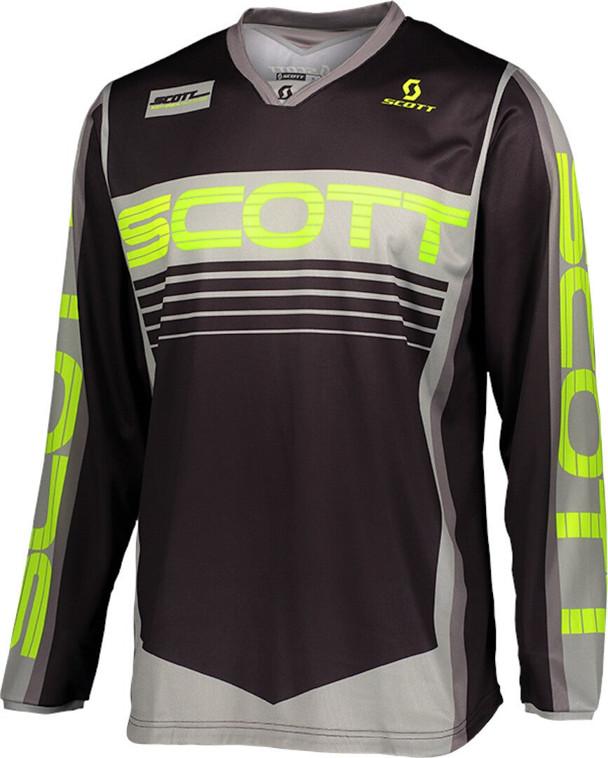 Scott 350 Race Motocross Jersey grå/gul L Figur 1