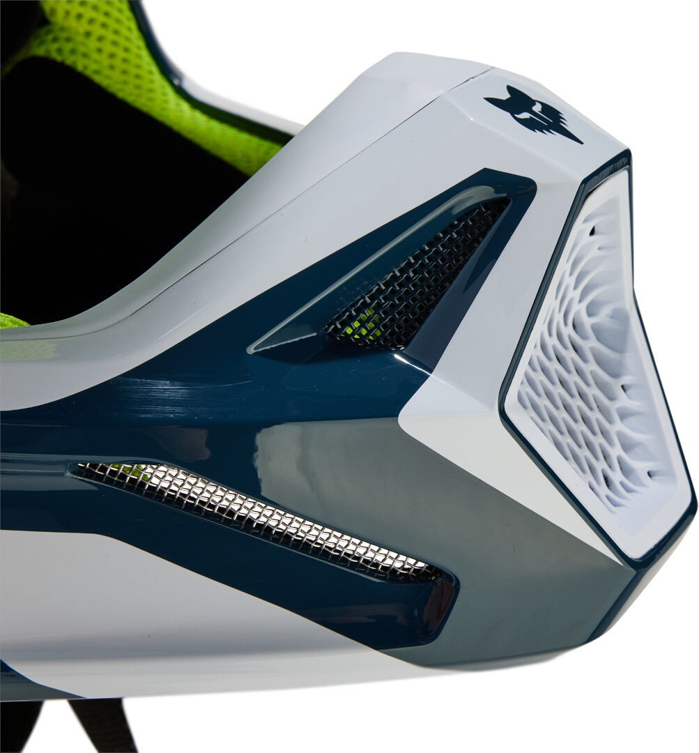 FOX V1 Flora MIPS Motocross Helm blau/gelb M (57/58) Abbildung 3