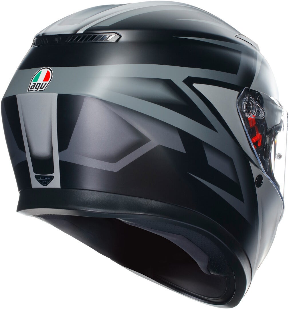 AGV K3 Compound Hjelm sort mat/grå M (57/58) Figur 3