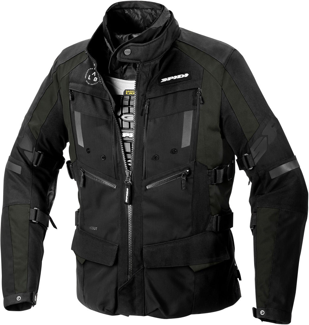 Spidi 4 Season Evo H2Out Veste textile moto noir/vert XXL Figure 1