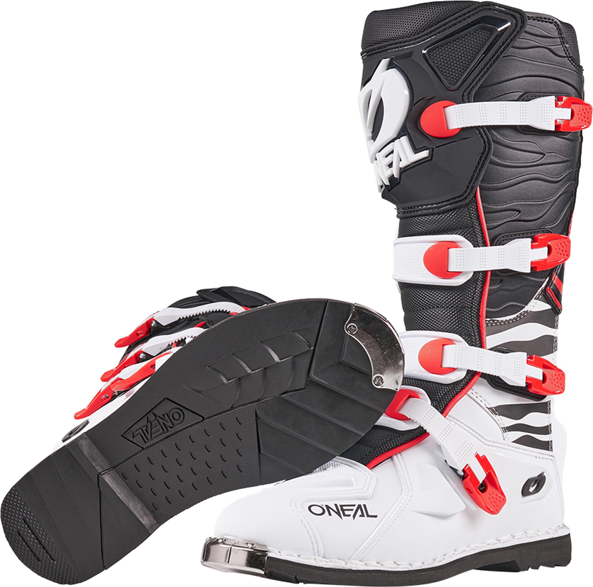 Oneal 3SRS EC Zebra Bottes de motocross Noir/Blanc/Rouge 46 Figure 5