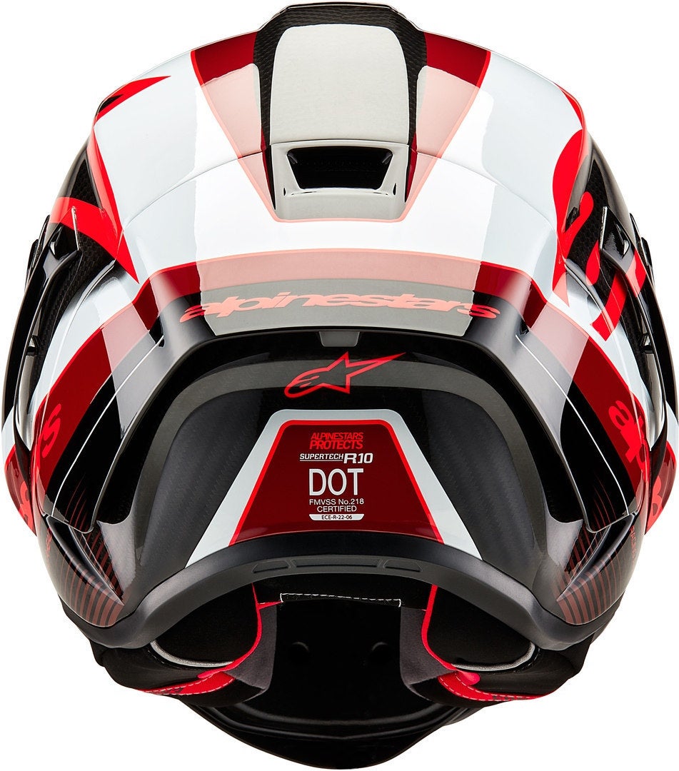 Alpinestars Supertech R10 Team Carbon Hjelm svart/rød/hvit XL (61/62) Figur 3
