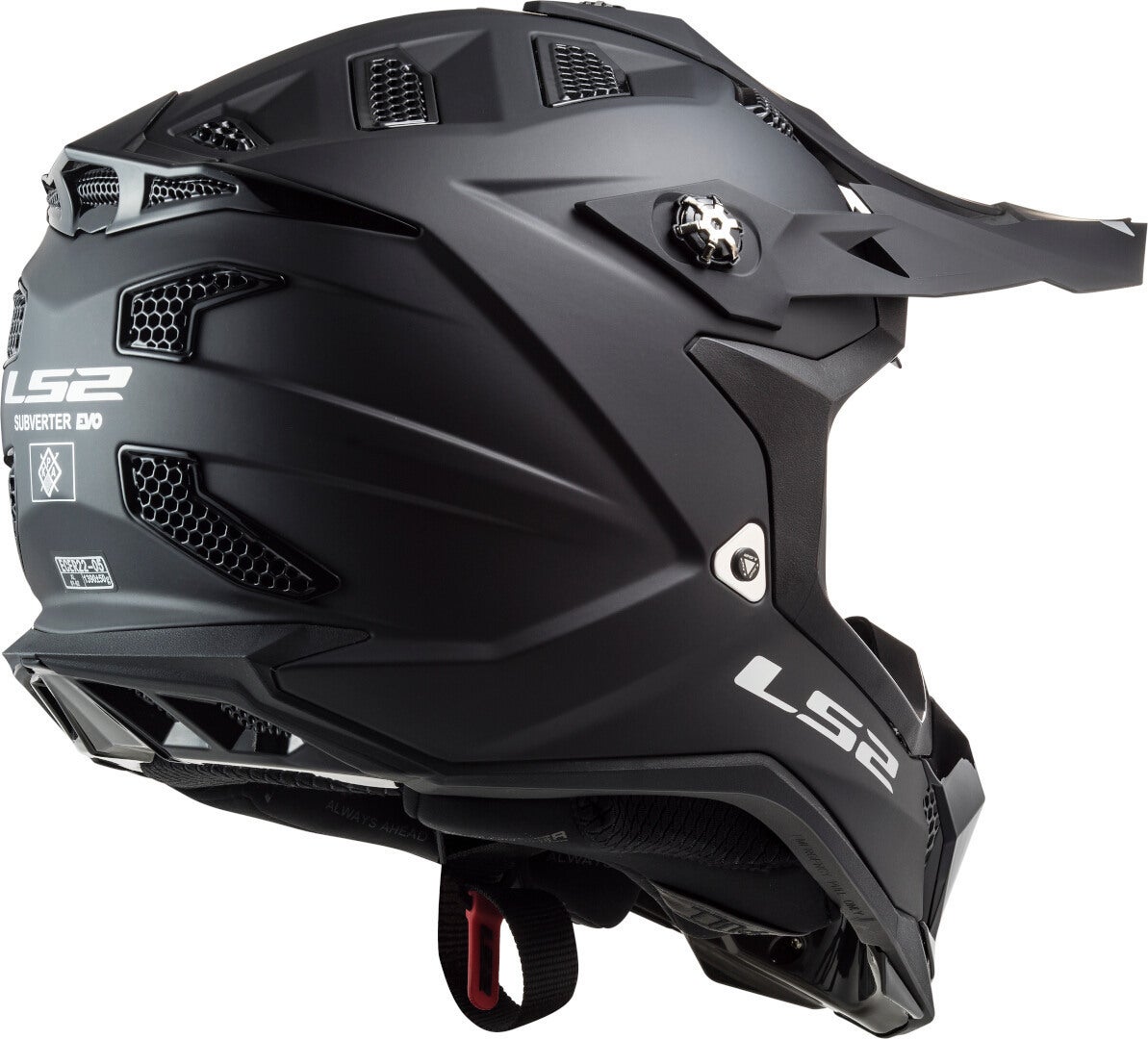 LS2 MX700 Subverter Evo II Solid Motorcross Helm Black Matt S (55/56) Figuur 5