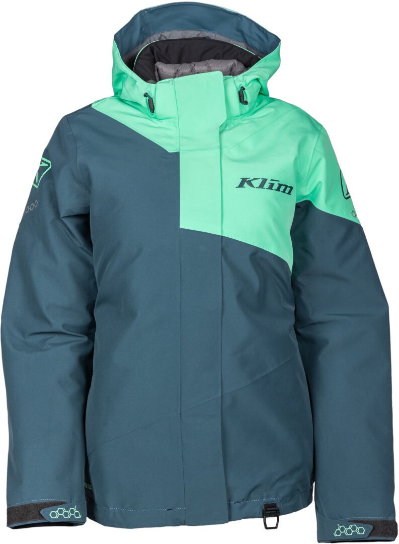 Klim Fuse 女士雪地摩托夾克 汽油/薄荷 XL 图5