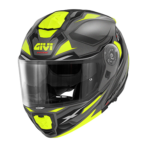 GIVI X.27 Sector Uppfällbar hjälm Titanmatt/svart/gul XS Figur 2