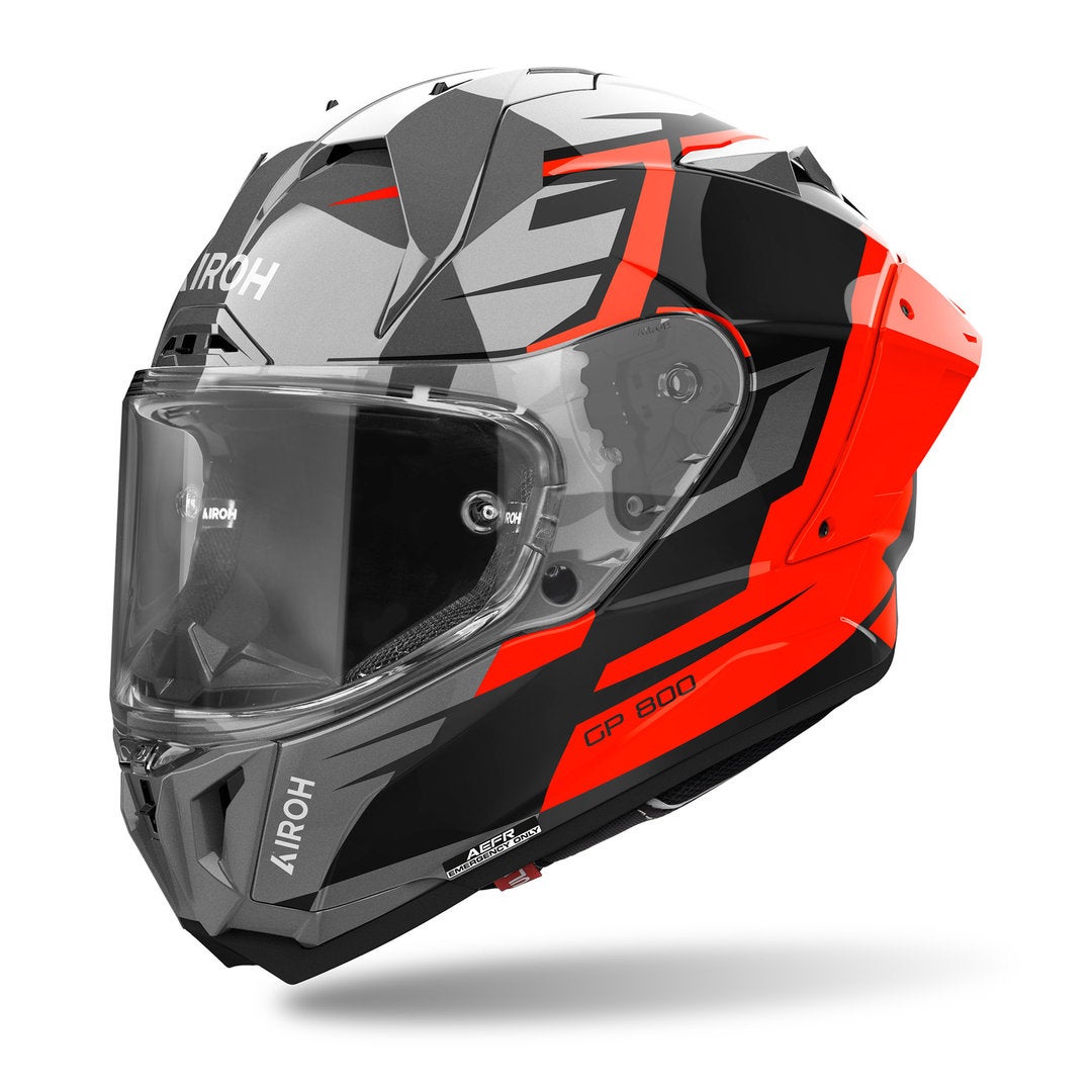 Airoh GP 800 Master Carbon Casque Noir/Gris/Orange M (57/58) Figure 1
