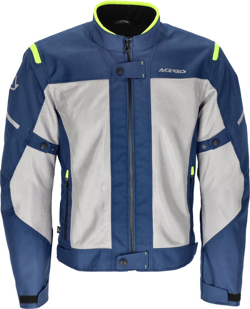 Acerbis Ramsey Vented Motorcycle Textile Jacket blue/yellow XXL Figure 3